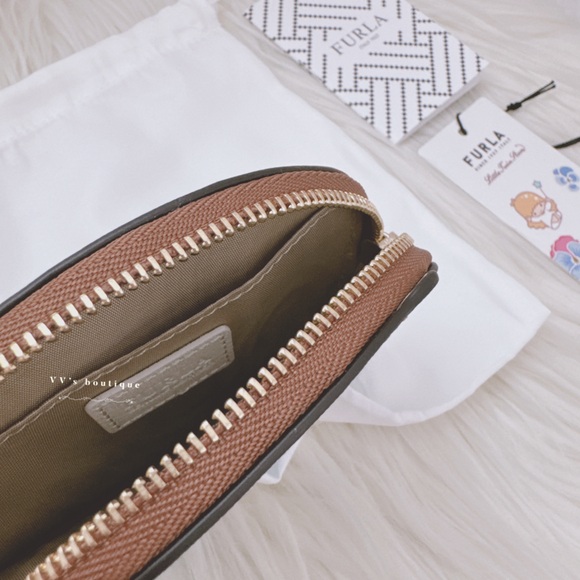 NWT Furla x Sanrio Little Twins Stars Kitty Toni Azzurro Coin Pouch Blue - Picture 6 of 7